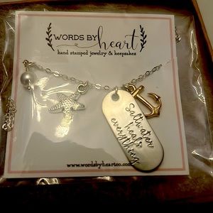 Saltwater heals necklace w 18” chain